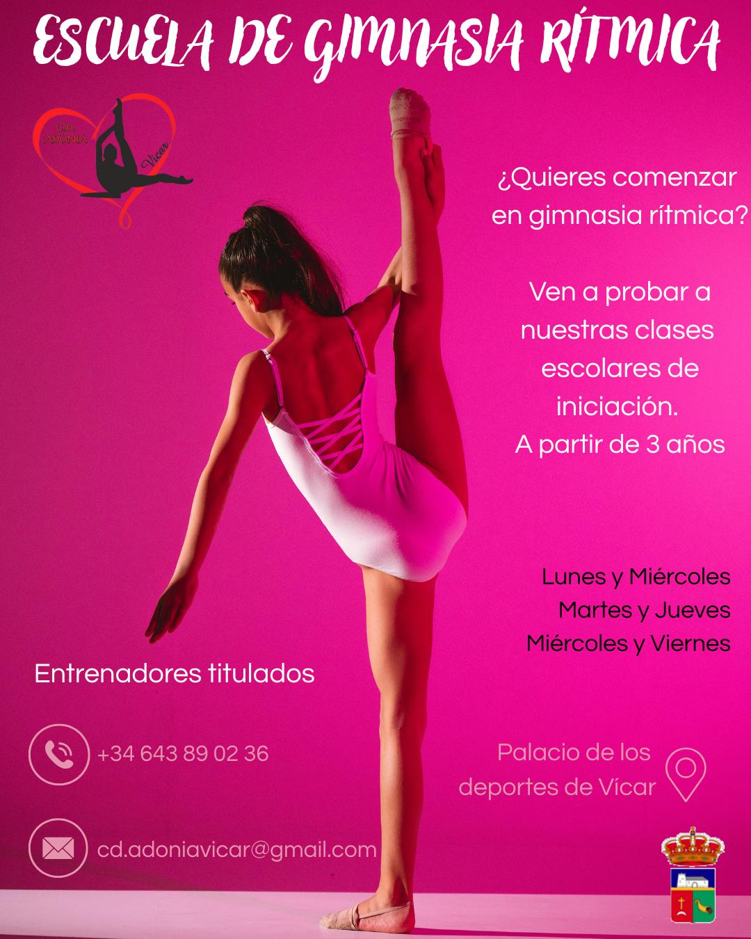 💚 ¡Comienzan la ESCUELAS DE GIMNASIA RÍTMICA en Vícar! 💚