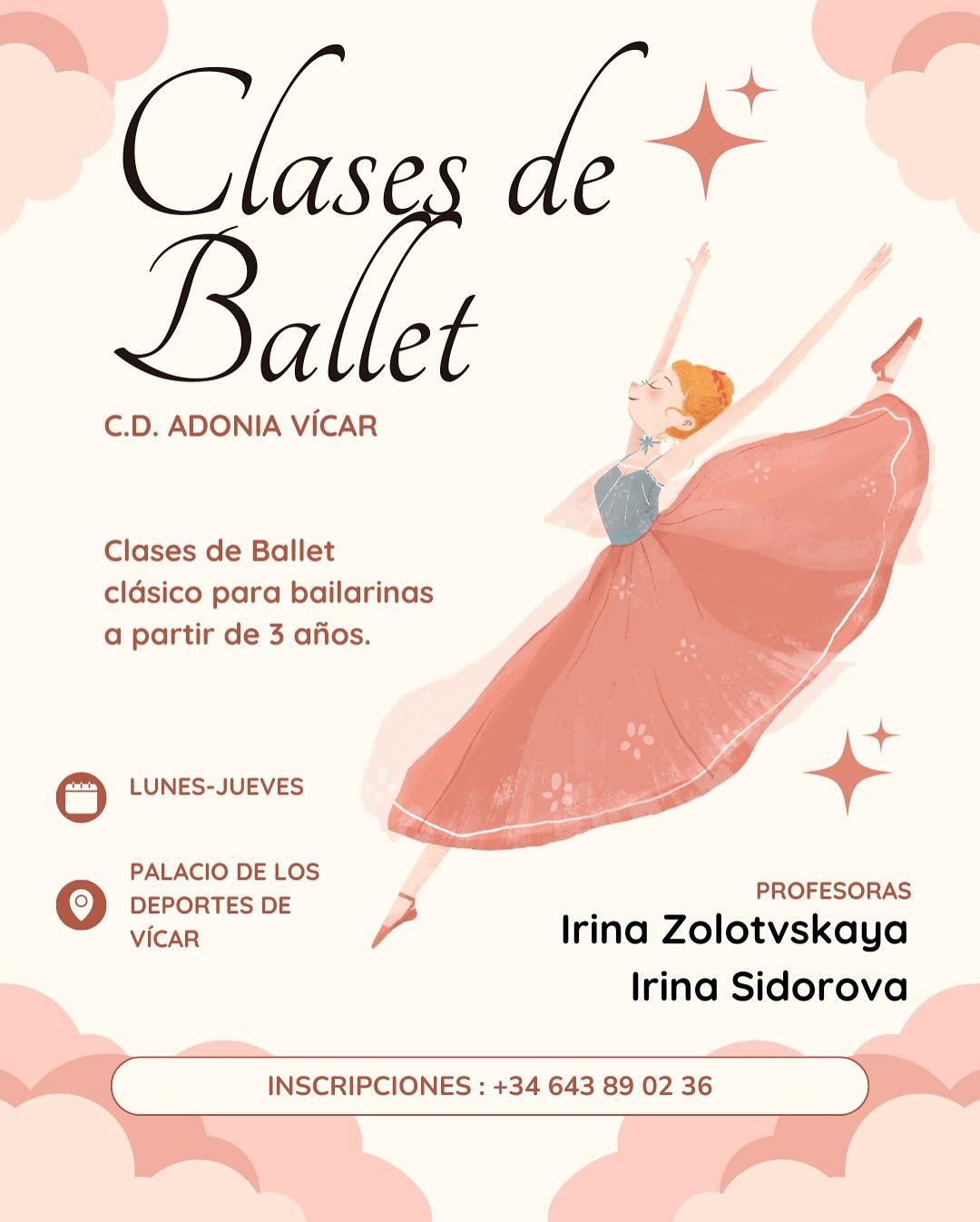 ✨💖 ¡Nuevas Clases de Ballet en Vícar! 💖✨